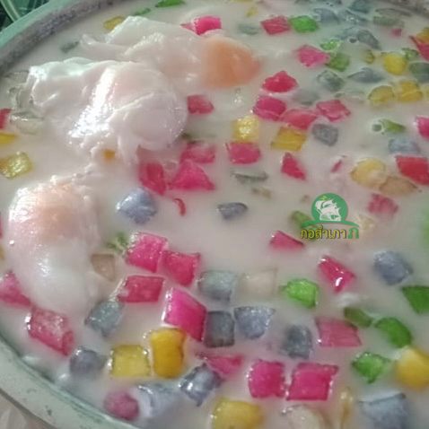 แป้งรูปทรงลูกเต๋า (ไม่มีไส้) ตรา ภอ-สำ-เภา ถุงละครึ่งกิโล พร้อมนำไปลวกได้เลยง่ายๆ - รูปที่ 3