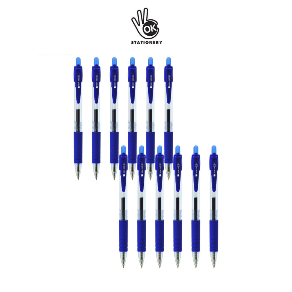 ถูกที่สุด พร้อมส่ง UD PENS ปากกาเจล IGN-238(0.38) Blue จำนวน 12 ด้าม