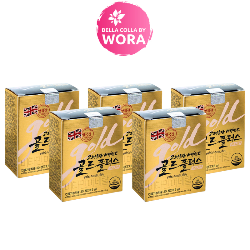 [5 กล่อง] วิตามินซีเกาหลี สูตรเข้มข้น Korea Eundan Vitamin C Gold Plus [30 เม็ด/กล่อง] อึนดัน โกลด์ วิตามินซี