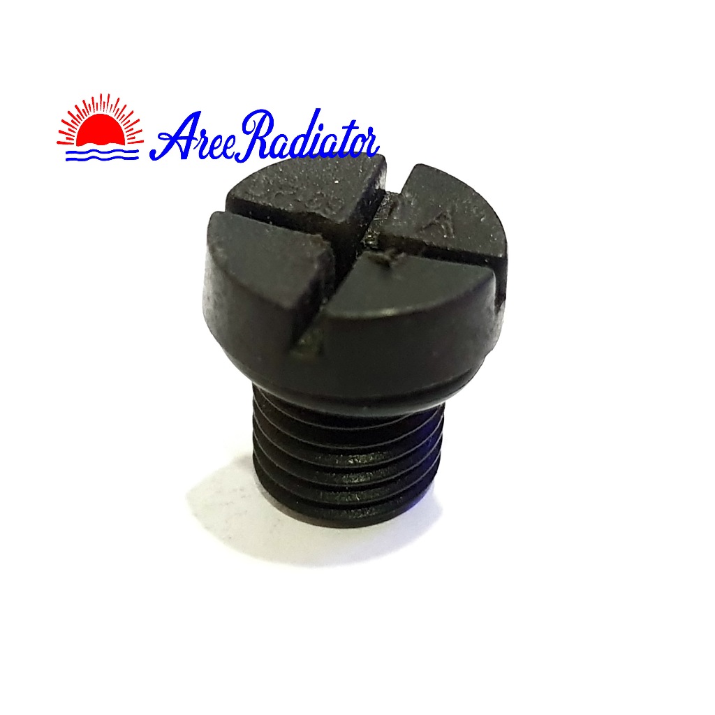 ก๊อกถ่ายน้ำพลาสติก ก๊อกปล่อยน้ำหม้อน้ำพลาสติก หัวกลม พร้อมโอริง (เฉพาะตัวผู้)