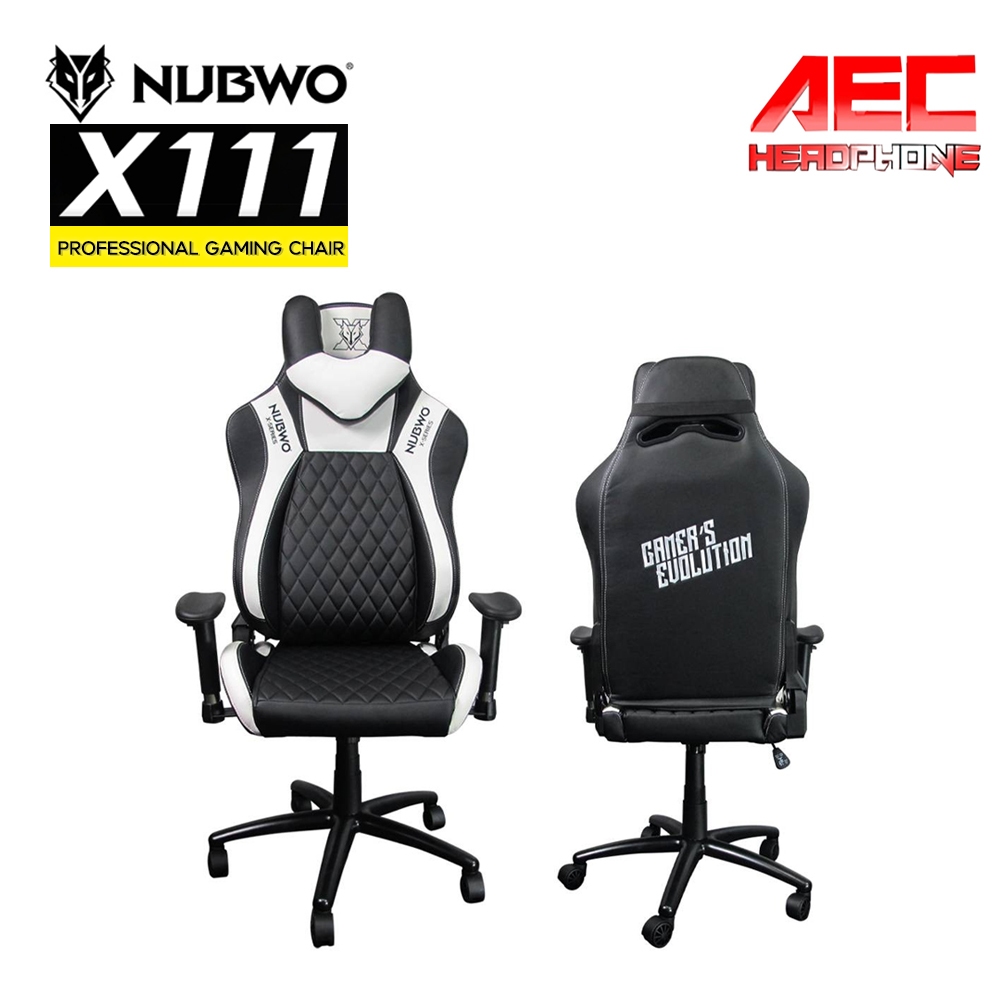 เก้าอี้ nubwo เก้าอี้เกมมิ่ง GAMING CHAIR NUBWO X SERIES รุ่น X111 สีขาว เก้าอี้คอม