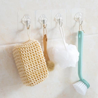 [พร้อมส่ง] ตะขอแขวนติดผนัง ที่แแขวนติดผนัง ที่แขวนอเนกประสงค์ ไม่ต้องเจาะผนัง แบบใส