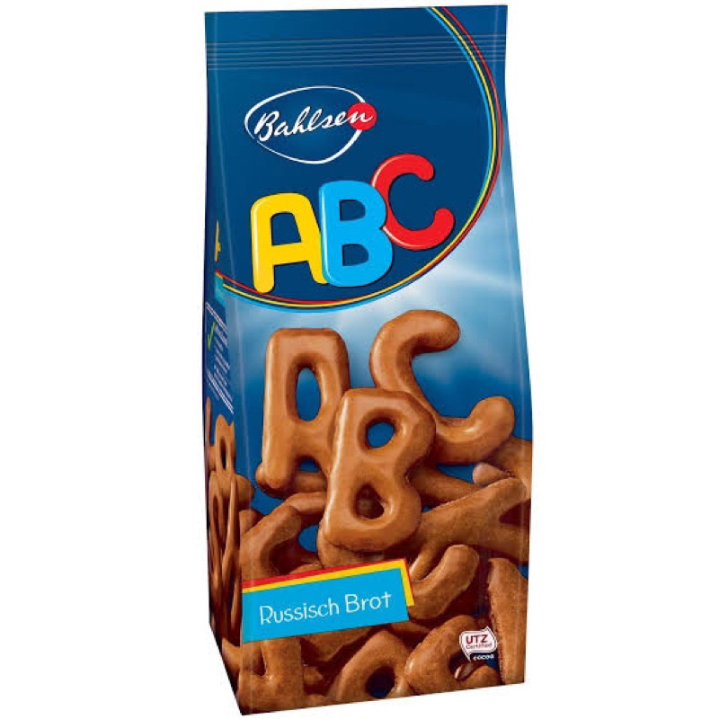 ABC chocolate biscuits 100g. เอบีซีช็อกโกแลตเคลือบบิสกิตจากเยอรมัน🇩🇪