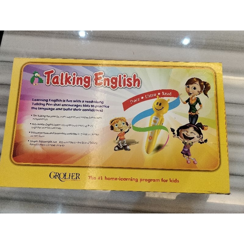 Grolier talking english หนังสือพูดได้ หนังสือภาษาอังกฤษ ครบชุด 20 เล่ม พร้อมปากกา สินค้ามือสอง สภาพ 