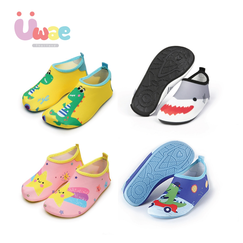 Uwae รองเท้าเด็ก รองเท้าลุยน้ำ รองเท้าเดินชายหาดลายการ์ตูน รุ่น SH031-034