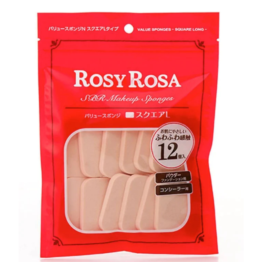 แบ่งขาย พัฟ Rosy Rosa โรซี่ โรซ่า SBR Makeup Sponges value spomges square long ของแท้ ขายดี พัฟแต่งหน้า ฟองน้ำ