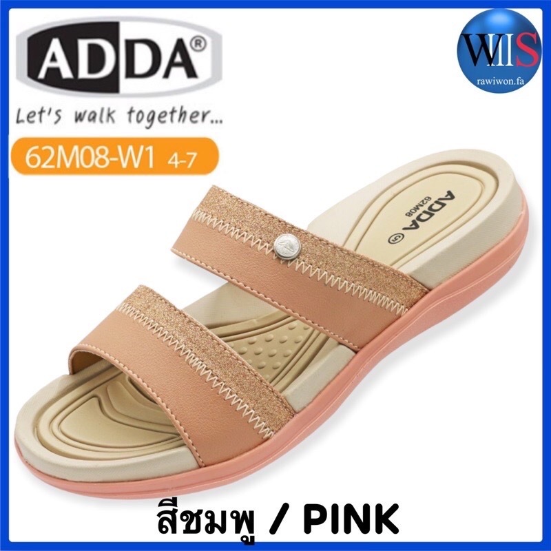 ADDA รองเท้าแตะแบบสวม รุ่น 62M23-W1 / 62M08-W1 / 62M19-W1