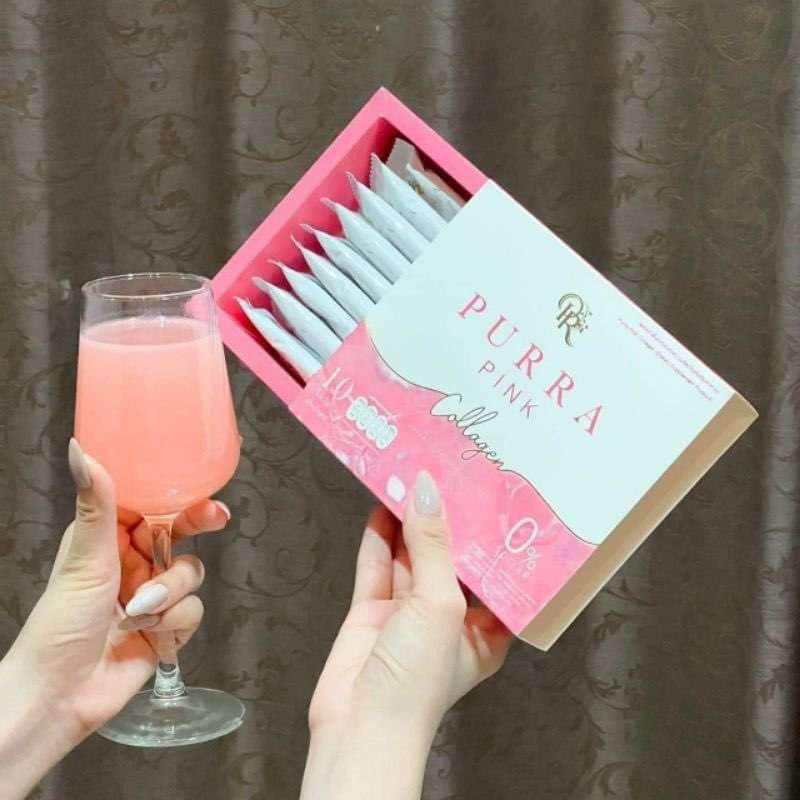 ของแท้ พร้อมส่ง| Purra pink collagen 🍷🌈💖 เพอร่าพิ้ง เพอร่าพิ้งคอลลาเจน