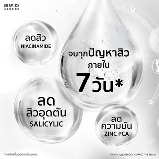 กราวิช แอคเน่โลจี คอเรคทีฟ ลดสิว หน้าใส Gravich Acnelogy Corrective Serum/ Toner/ Cleansing Water/ Cleanser/ Essence
