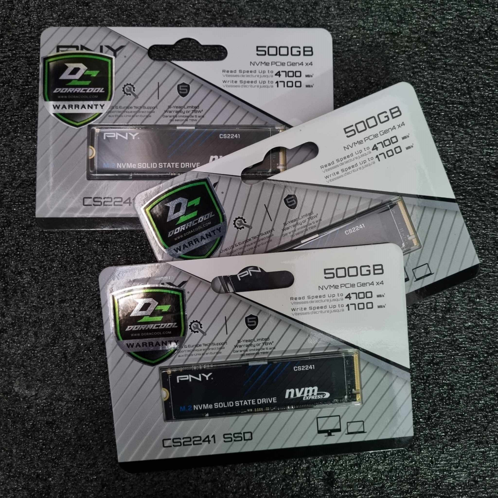 เอสเอสดี SSD 500GB PNY CS2241 - M.2 2280 NVME Gen4 x4 มือ1 ยังไม่แกะใช้งาน