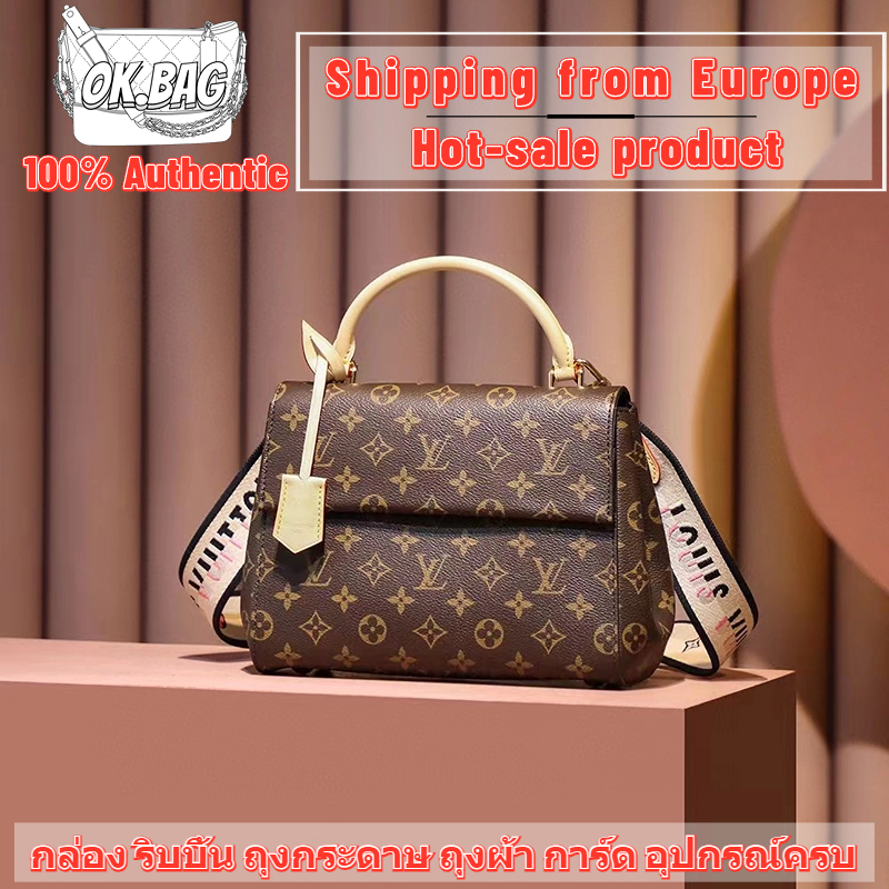 👜หลุยส์วิตตอง Louis Vuitton Cluny BB Bag กระเป๋า สุภาพสตรี/กระเป๋าสะพายไหล่