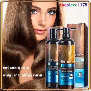 แชมพูเคราติน สูตรซ่อมแซ่ม ผมเสียได้ถึง 98% บำรุงผม ช่วยให้ผมนุ่ม เงาสวย ผมยาวเร็ว ผมแห้ง ผมชี้ฟู KERATIN Shampoo(1448)