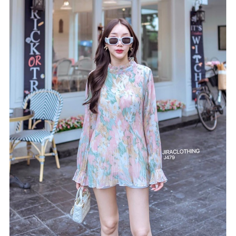 sale 🔥 เสื้อพลีท งานแบรนด์ jira clothing