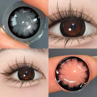 【2คู่ลด฿8 และแถม ที่หนีบกับตลับ✅】Midroo 🍭 คอนแทคเลนส์ Big Eyes Brown/ Black กรองแสงขนาดมินิ 1คู่🌷-14.5mm