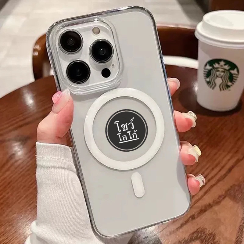 🇹🇭เคสแม่เหล็กชาจน์ไร้สายกันกระแทก magnatic case สำหรับไอโฟน*อย่าลืมแกะลอกฟิล์มกันรอยที่เคสก่อนใช้งาน