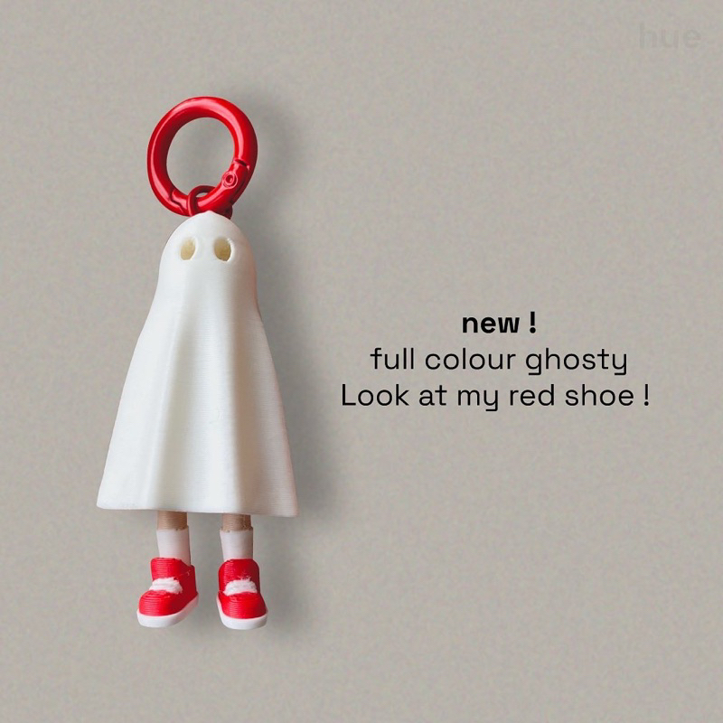 Ghosty keychain (พวงกุญแจน้องผี รองเท้าแดง) ถูกลิขสิทธิ์ (พร้อมส่ง)