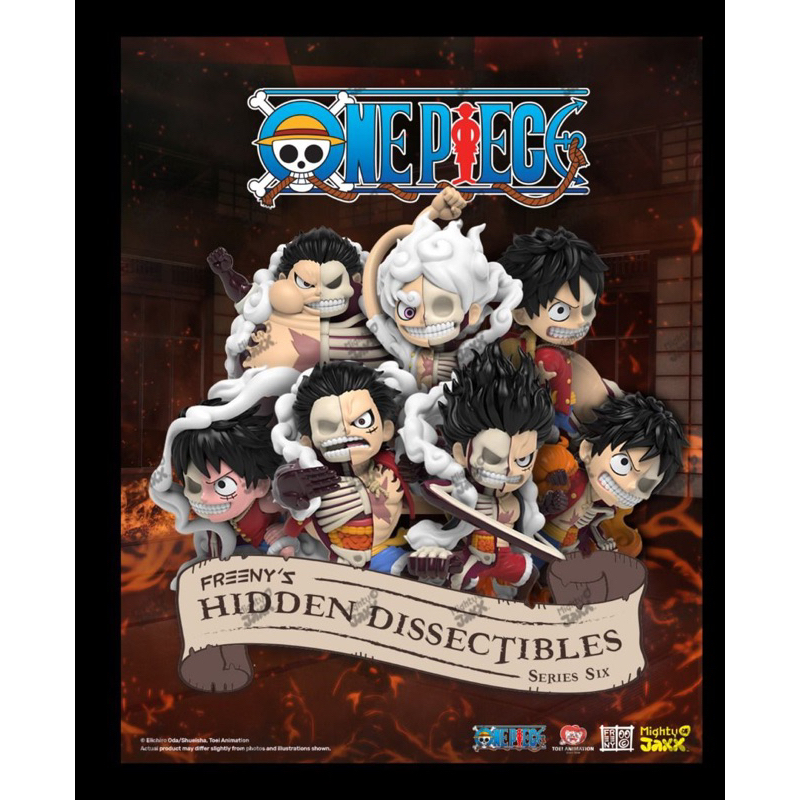 [ยกกล่อง]  MIGHTY JAXX Freeny’s Hidden Dissectibles One Piece 6 (Luffy's Gears Edition)