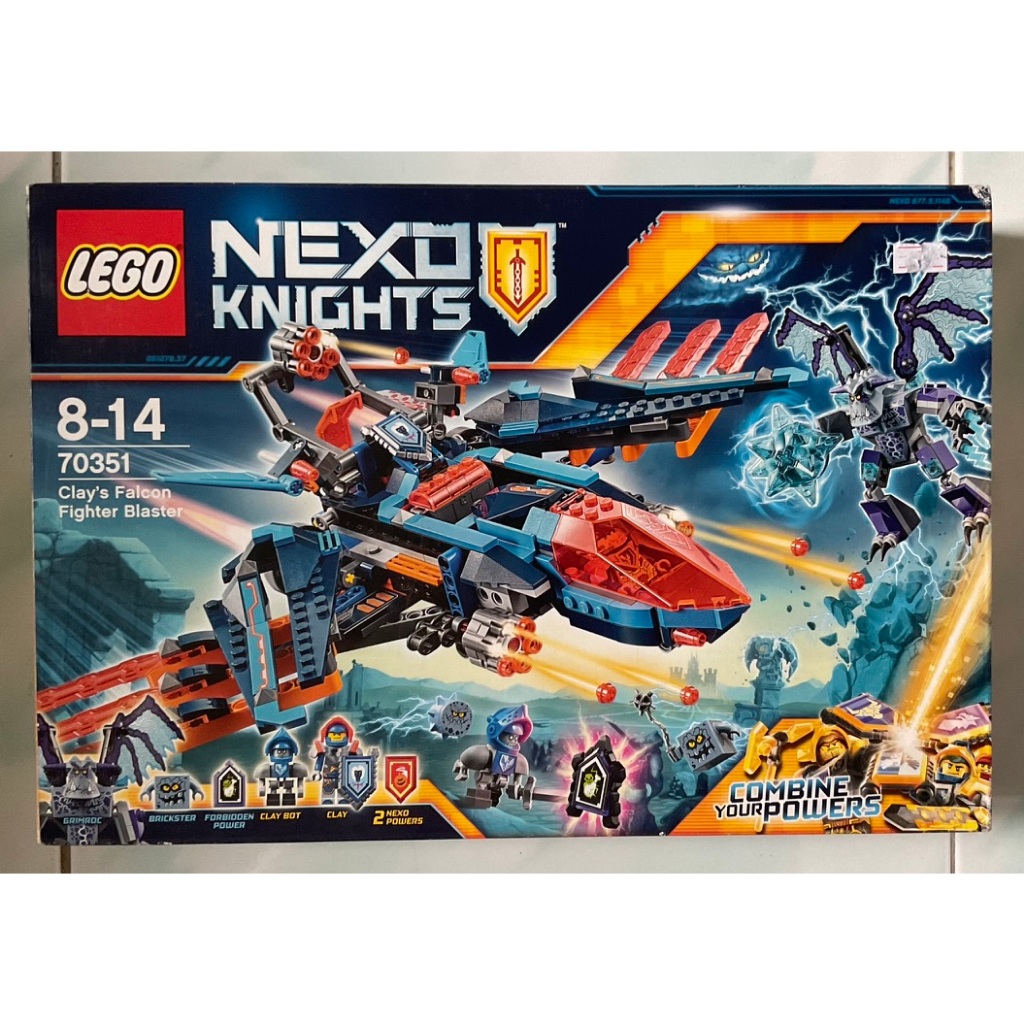 70351 Lego Nexo Knights Clay's Falcon Fighter Blaster