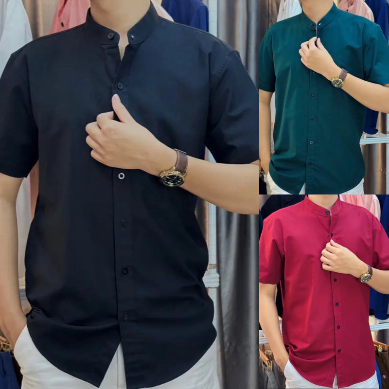 ❗️เสื้อคอจีนเแขนสั้น (เตอร์คุง) ผ้า Cotton Oxford นุ่มใส่สบาย Tour TOR Panich มีหลายสีให้เลือก