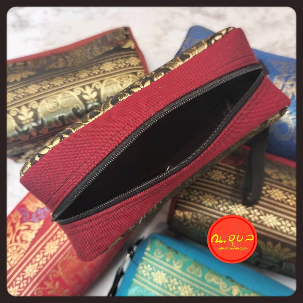 กระเป๋าถือใส่เครื่องสำอาง ทรงขนมปังมีสายคล้องมือ ขนาด 1 ใบ 📌 ย้ำนะคะ หน้า/หลังบางใบต่างกัน 📌 - รูปที่ 6