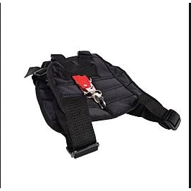 YP-162 (สีดำ) สายสะพายบ่าคู่ สายสะพายเครื่องตัดหญ้า แบบบ่าคู่ หนานุ่ม รุ่น เสื้อกั๊ก (สีดำ) บาคู่
