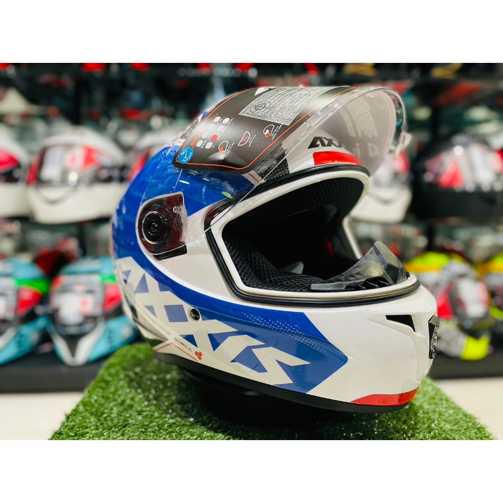 AXXIS HELMETS DRAKEN S - GEAR B17 GLOSS PEARL BLUE