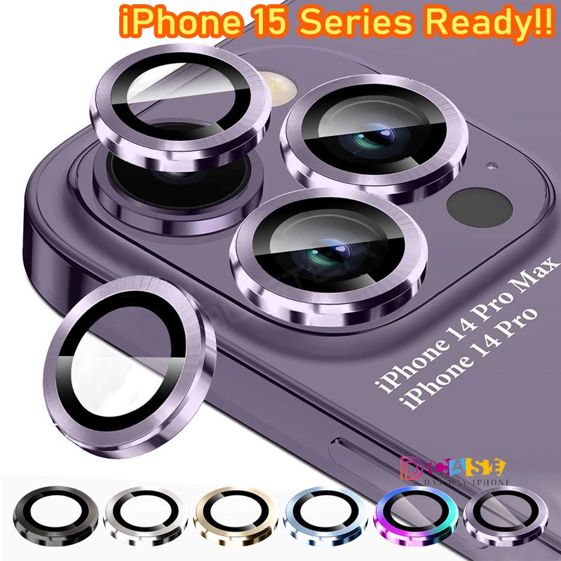ราคา1ชุด ตัวป้องกันกล้องสำหรับ ฟิล์มกล้อง For iPhone 15 11 14 12 13 Pro Max 12 13 Mini ฟิล์มด้านหลัง 11 ProMax 15 Plus
