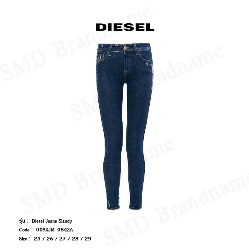 Diesel กางเกงยีนส์หญิงทรงเดฟ  รุ่น Diesel Jeans Slandy Code:00SXJM-084ZA