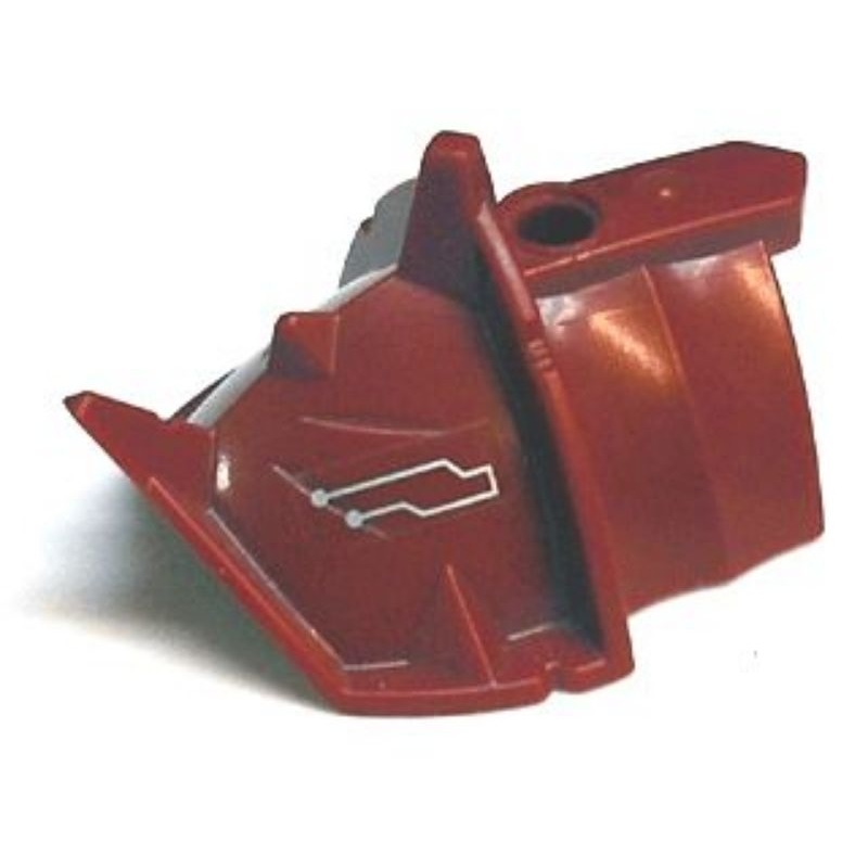 Part Lego 54175pb01R Large Figure Armor, Shoulder - Spiky (Knights Kingdom II / Exo-Force) with Silv