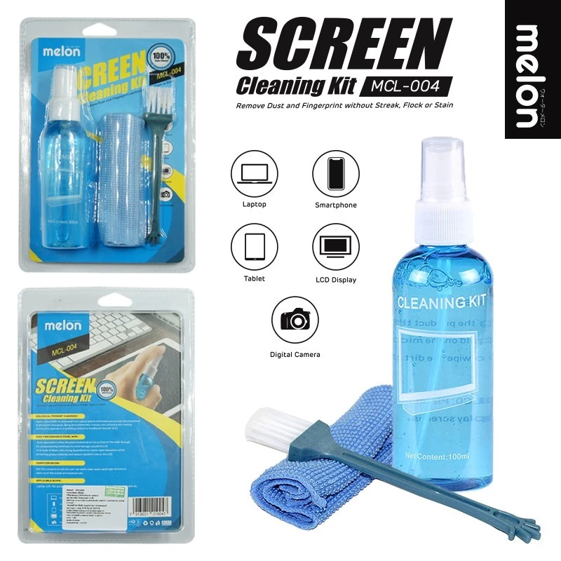 Cleaning MELON Screen kit MCL004 ชุดทำความสะอาดอุปกรณ์ไอทีอเนกประสงค์ หน้าจอ แล็ปท็อป แอลซีดีทีวี แท็บเล็ต กล้องดิจิตอล thumbnail 3