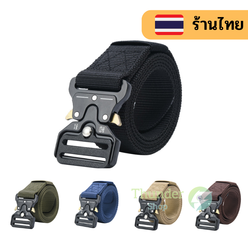 เข็มขัดผู้ชาย หัวเหล็ก สายไนล่อน ขนาด 3.8 เซนติเมตร 45นิ้ว น้ำหนักเบา ใช้งานได้นาน td99