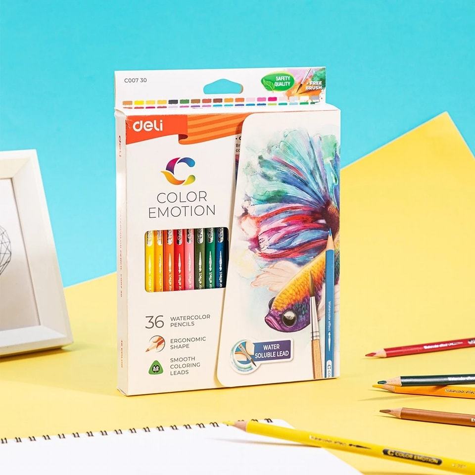 ดินสอสีไม้ระบายน้ำ 24 สี