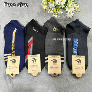 ถุงเท้าข้อสั้นลายสปอร์ต ยกโหล12คู่ 110฿ งานปัายSocksy ขนาดฟรีไซส์(37-45) ผ้าดีผ้านิ่มใส่สบายจ้า