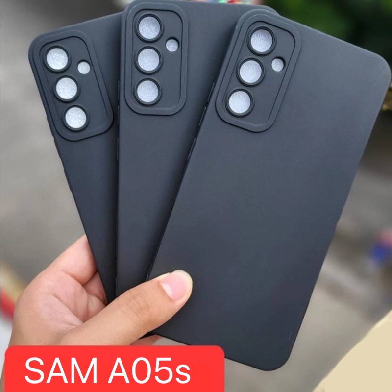 เคสนิ่ม Samsung Galaxy A05s/A05 สีดำเคส TPU กันรอย กันขูดขีด