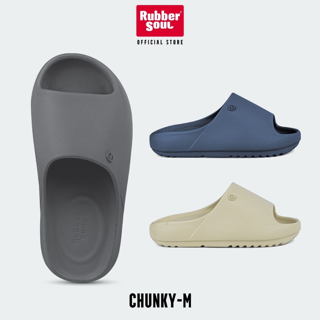 Rubber Soul รุ่น CHUNKY-Men รองเท้าแตะแบบสวมรองเท้าหน้าฝน ของแท้ 100%