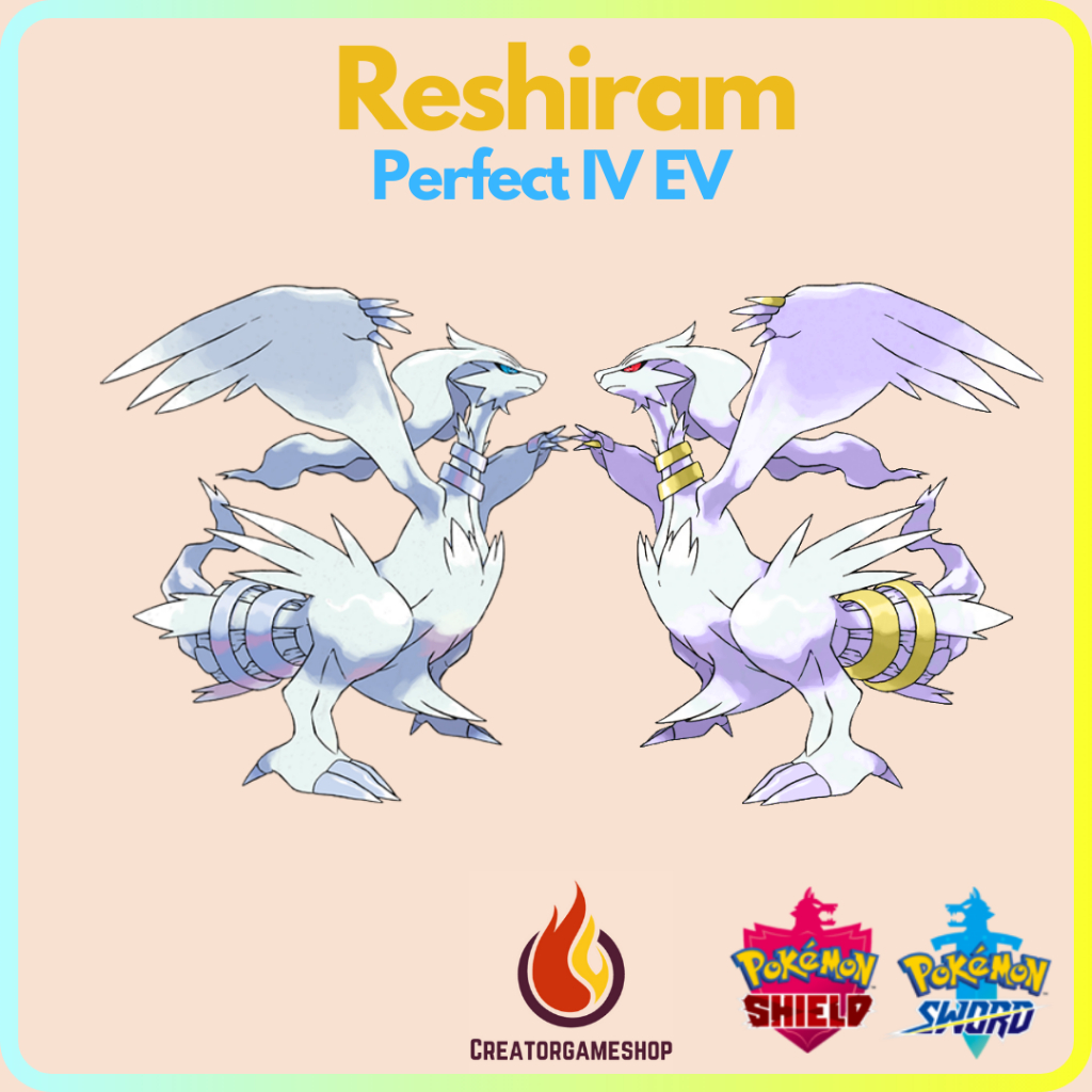 Pokémon Sword and Shield Sub - Legendary Pokemon Reshiram // Shiny Reshiram