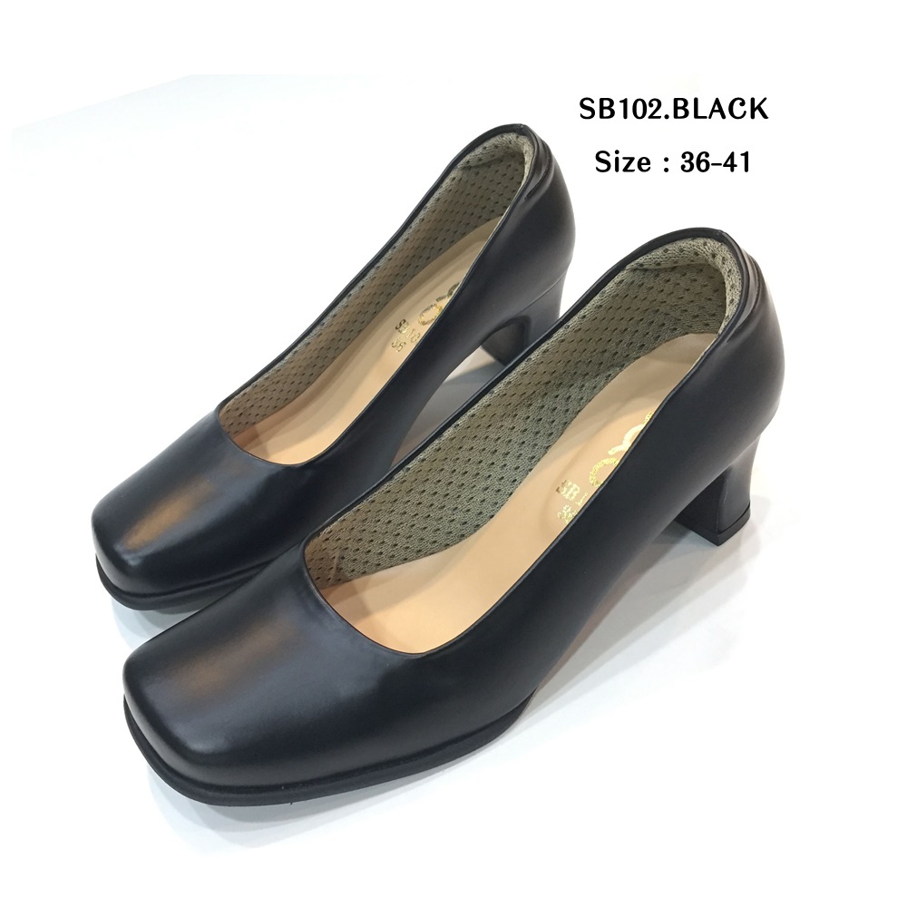 OXXO รองเท้ารับปริญญา คัทชูนักศึกษา ผู้หญิง หรือสำหรับราชการ หัวตัด ส้น 2 นิ้ว sizeใหญ่กว่าปกติมีsizeใหญ่ถึง 47 SB102