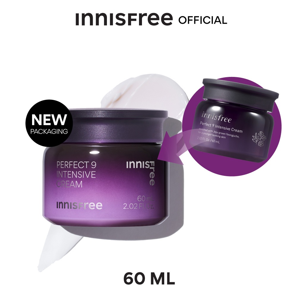 [ครีมบาล์ม ลดเลือนริ้วรอย]innisfree Perfect 9 Intensive Cream 60ml อินนิสฟรี เพอร์เฟกต์ 9 อินเทนซีฟครีม