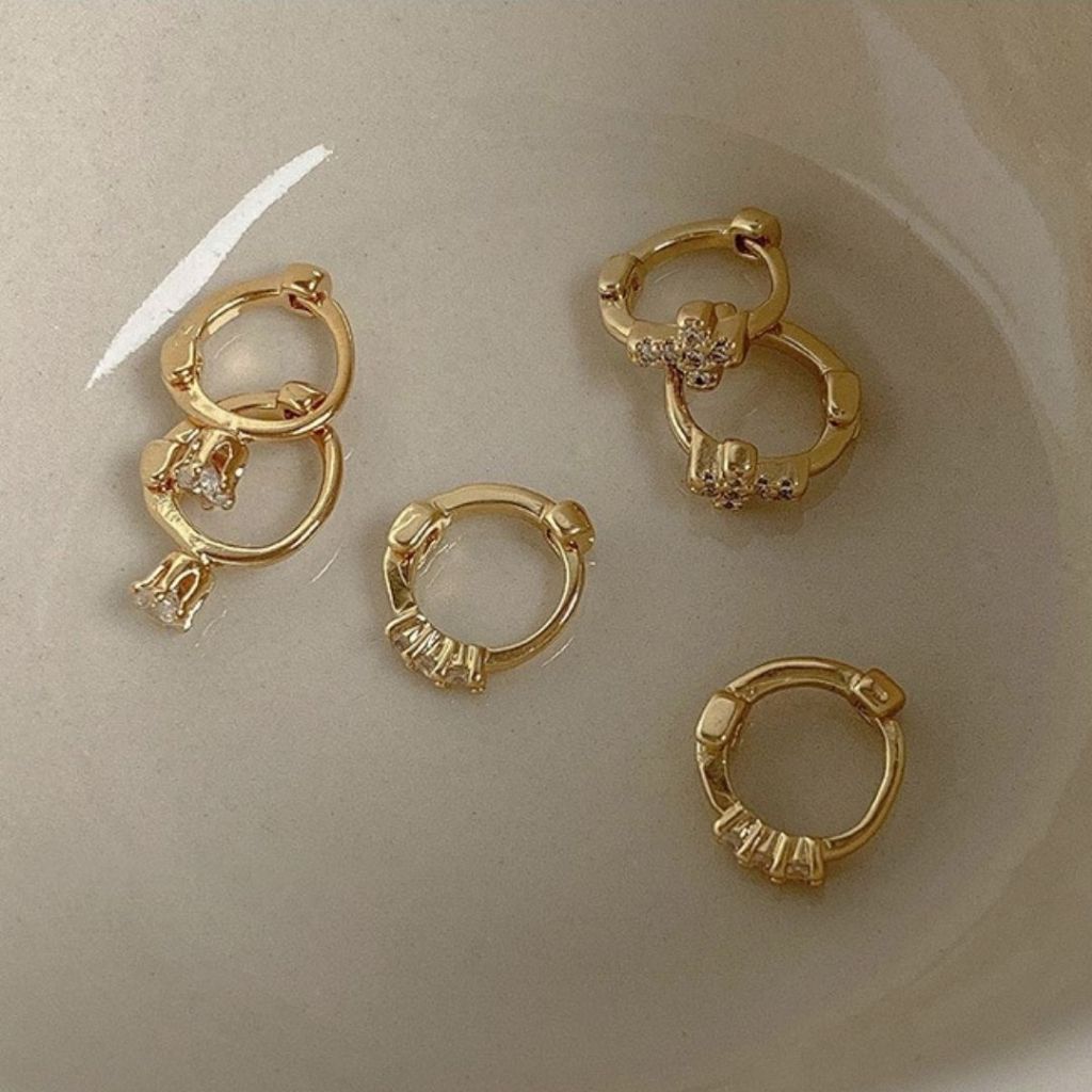 พร้อมส่ง ต่างหูห่วงเงิน sterling 92.5% ทั้งตัวเรือน ไม่ลอกไม่ดำ