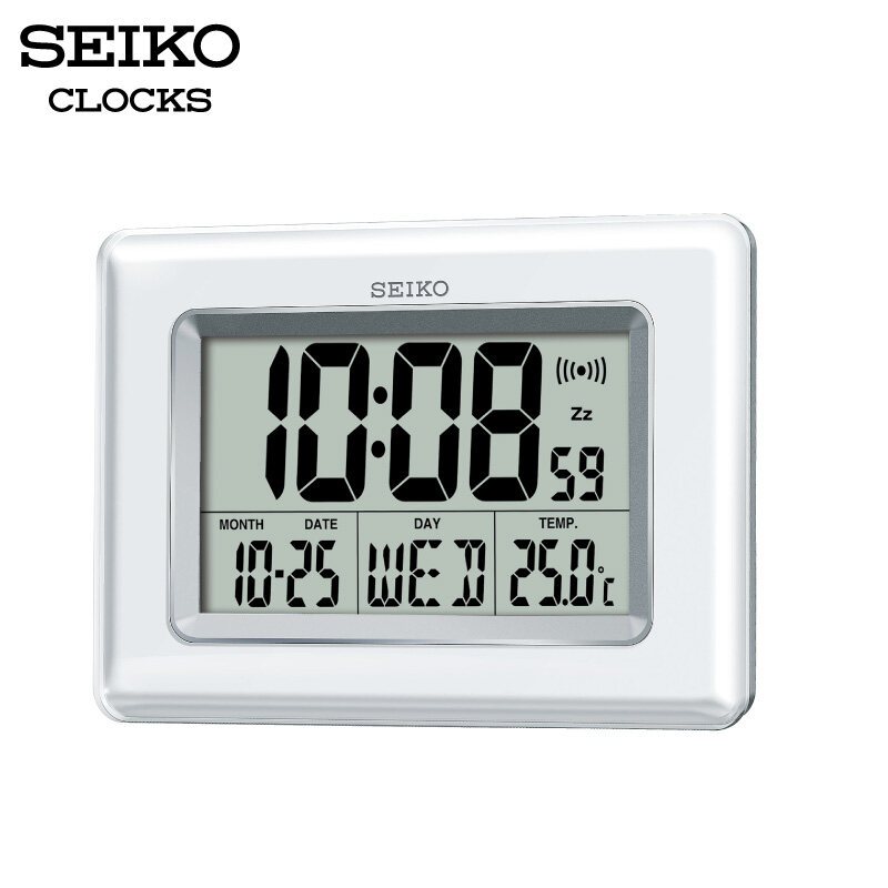 SEIKO CLOCKS นาฬิกาดิจิตอล รุ่น QHL058W ขนาด 6.6x9.8 นิ้ว