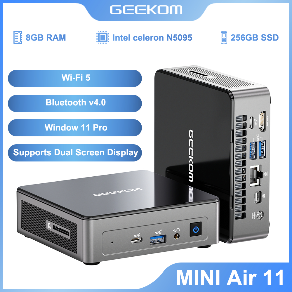 MINI PC GEEKOM Mini PC MINI AIR11 มินิ พีซี RAM 8GB SSD 256GB Window 11 พร้อมใช้งาน ประกัน 1 ปีในไทย