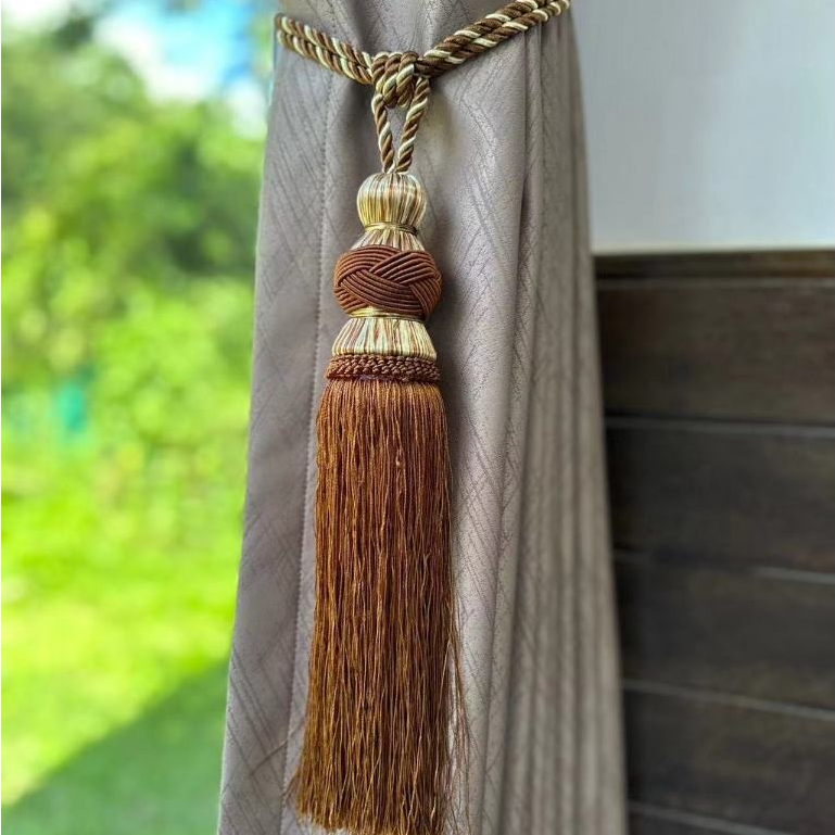 สายรวบผ้าม่าน สายรัดม่าน อุปกรณ์ตกแต่ง  หลากสีให้เลือก ราคาถูก WWDQ