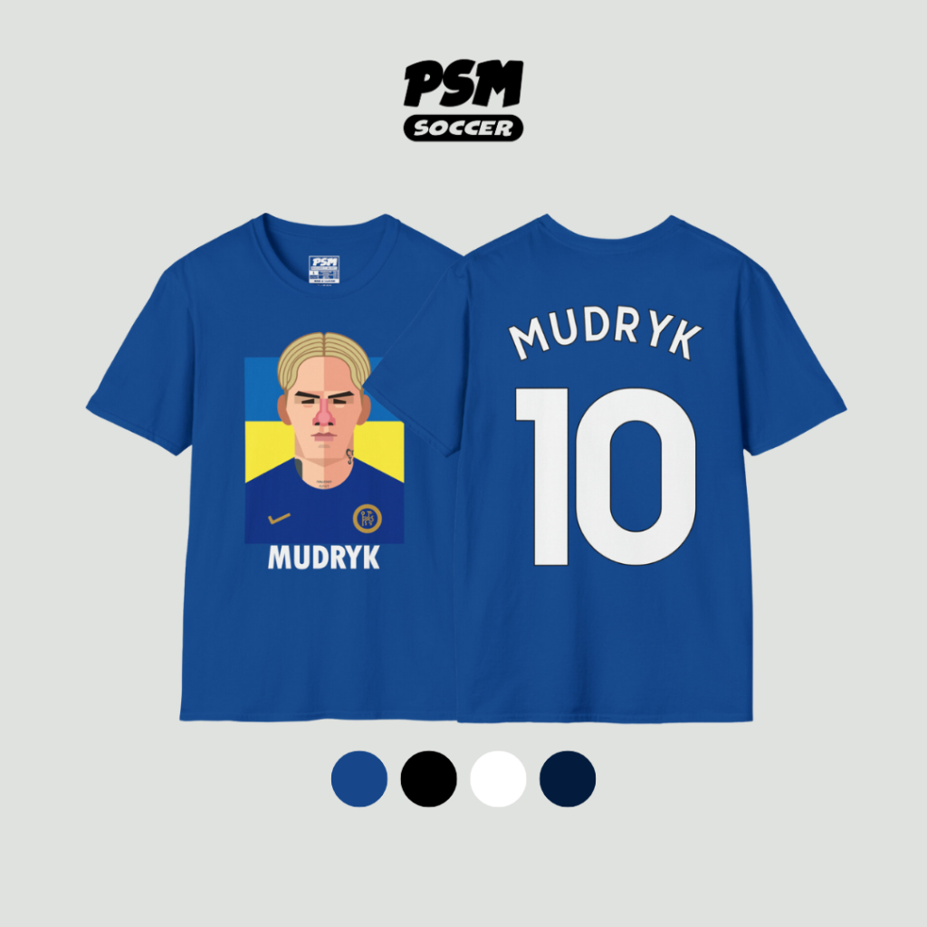 PSM เสื้อยืดลายนักฟุตบอล Mykhailo Mudryk ฤดูกาล 2023/24