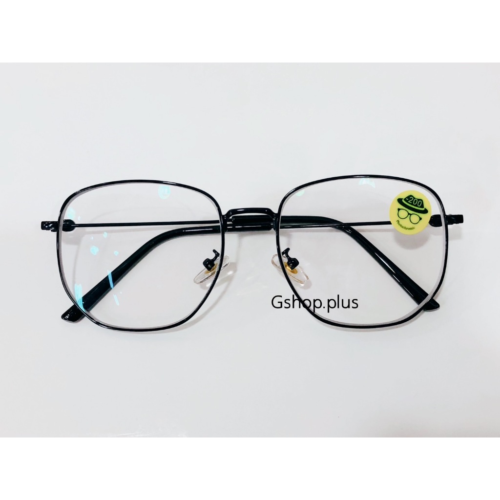 แว่นสายตาสั้น / สายตายาว เลนส์มัลติโค๊ด ออกแดดเปลี่ยนสี ทรง5เหลี่ยม​959B - รูปที่ 5