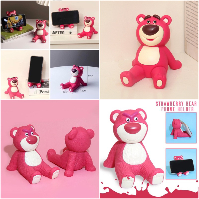 Lotso ที่วางโทรศัพท์ หมีล็อตโซ่ สุดน่ารัก ใช้งานได้จริง ตั้งโชว์ก็น่ารัก