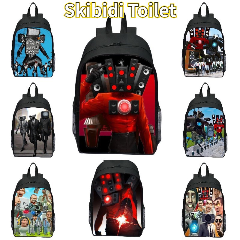 กระเป๋าเป้ Skibidi Toilet คาเมล่าแมน