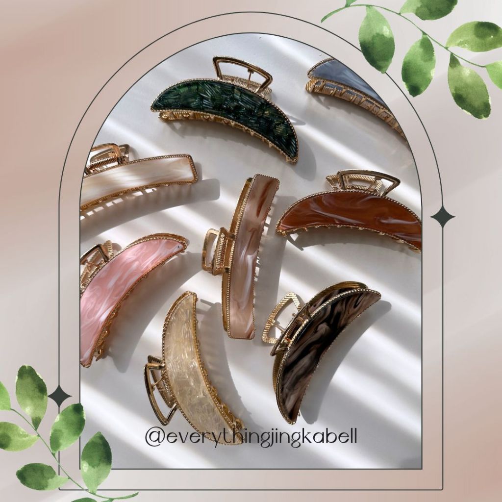 🔥พร้อมส่ง🔥 กิ๊บหนีบผมเหล็กลายเสือ ขนาด 11.5 cm