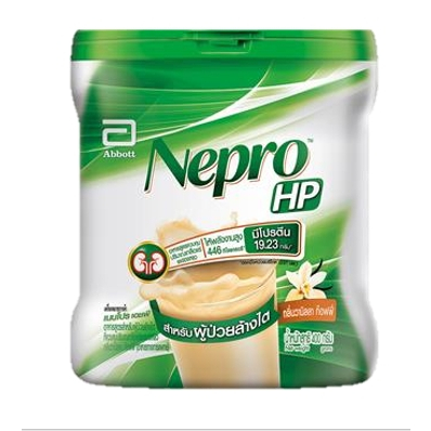 Nepro Powder เนบโปร ชนิดผง 400 กรัม อาหารทางการแพทย์สูตรสำหรับผู้ป่วยล้างไต