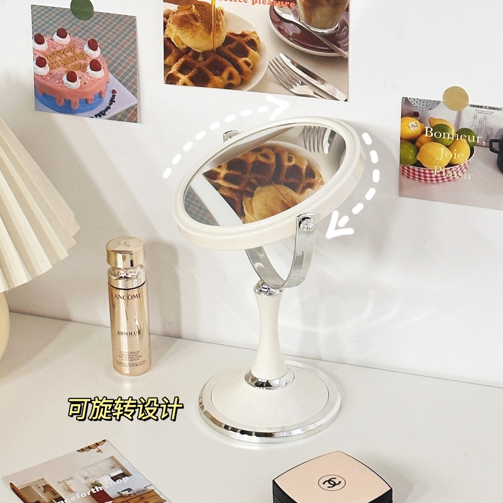 พร้อมส่ง🪞 กระจกสไตล์เกาหลี 2หน้า แบบใหม่ กระจกมินิมอล กระจกแต่งหน้า ปรับองศาได้ - รูปที่ 6