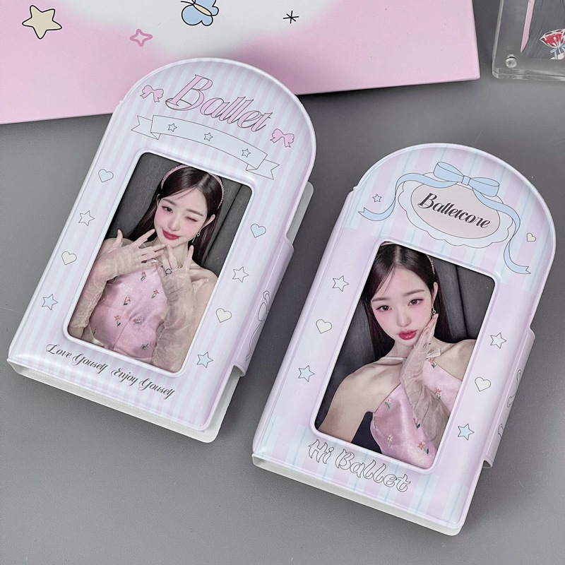 [ร้านไทย ] พร้อมส่ง dazzling&ballet แฟ้มการ์ด1ช่อง แฟ้มกระดุม แฟ้มสะสมการ์ด Collect book อัลบั้มรูป 3นิ้ว โพลารอยด์